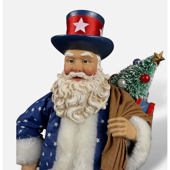 Clothtique Possible Dreams 1999 Yankee Doodle Santa 11" #713193 - Picture 2 of 5